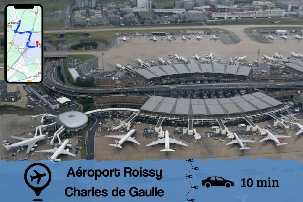 Apartamento Smart House Airport Cdg, Asterix Louvres Exterior foto